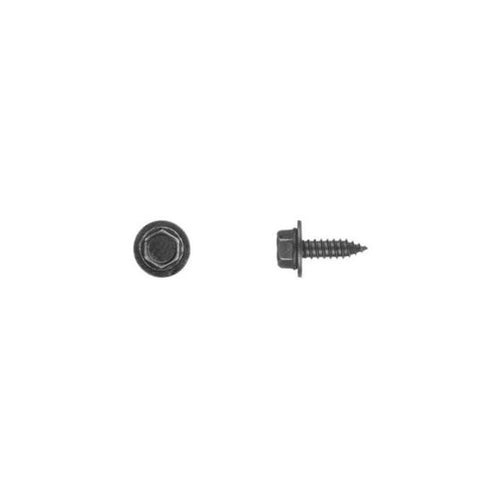 Disco Automotive Hardware 5950PK Hex Head Sems Sheet Metal Screw, M6.3 x 1.81 mm x 20 mm L x 10 mm Hex Head, Black