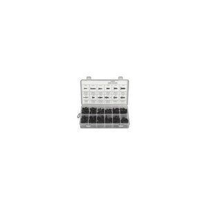 Disco Automotive Hardware 8119 Shield and Push-Type Retainer Assortment, 6.3 to 10 mm Hole, Nylon Retainer, Black