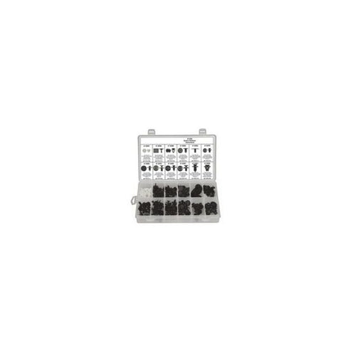Disco Automotive Hardware 8190 Retainer Assortment, 6-3/4 x 11 in Tray, Plastic Tray