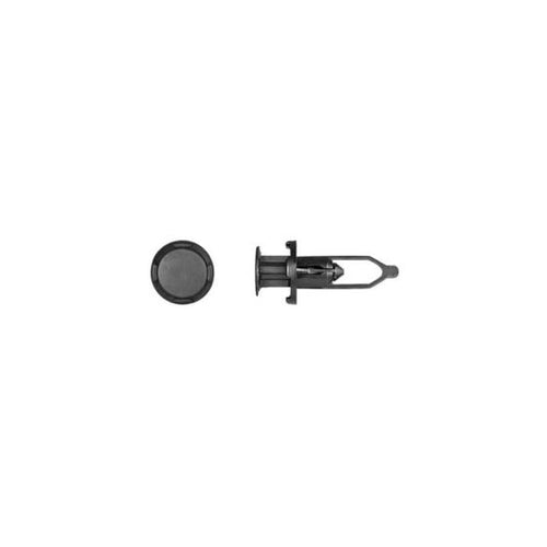 Disco Automotive Hardware 9327MT Push-Type Retainer, 28 mm L Stem x 23/64 in Hole, Nylon, Black