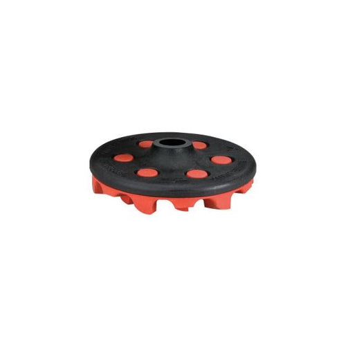 DYNABRADE® RED-TRED® 92295 Eraser Disc Assembly, 4 in Dia, 5/8-11 Arbor/Shank, 3500 rpm
