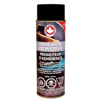 DOMINION SURE SEAL 420701 Adhesion Promoter, 16.9 oz Aerosol Can, Clear, Liquid, 650 g/L VOC