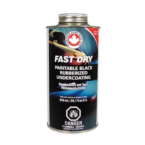 DOMINION SURE SEAL BUF Super Protector Series Fast Dry Undercoating, 830 mL Can, Black