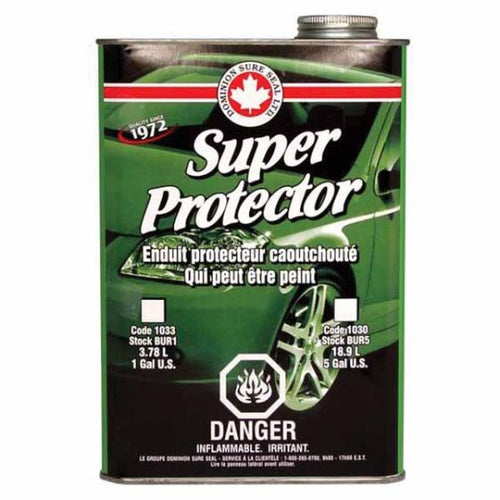 DOMINION SURE SEAL BUR1 Quick Dry Undercoating, 1 gal Can, Black