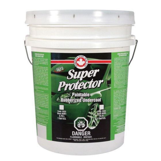 DOMINION SURE SEAL BUR5 Quick Dry Undercoating, 5 gal Pail, Black