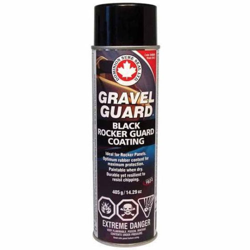DOMINION SURE SEAL SVG1 Gravel Guard, 14 oz Can, Black, Aerosol, Coarse Texture