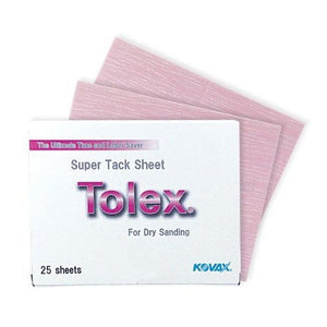KOVAX® Tolex® 191-1533 Super-Tack Sanding Sheet, 130 mm W x 170 mm L, 1500 Grit, K-1500 Grade, Aluminum Oxide