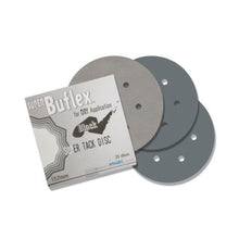 Load image into Gallery viewer, KOVAX® Super Buflex® 193-1534 Sanding Disc, 6 in Dia, 3000 Grit, Black, Dry, Hook and Loop Attachment, 7 Holes