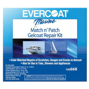EVERCOAT® Match n' Patch 100668 Gelcoat Repair Kit, 4 fl-oz, Pink, Liquid