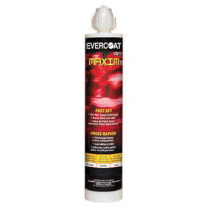 EVERCOAT® MAXIM™ 100812 Fast Set Bonding Adhesive, 250 mL Cartridge, Black, Paste, 1:1 Mixing, 4 hr Curing