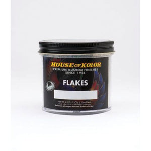 HOUSE OF KOLOR® F15-C01 F Series Dry Flake, 6 oz Can, Silver, 1/64th Hex