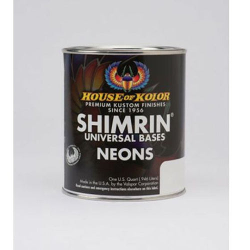 HOUSE OF KOLOR® SHIMRIN® NE508-Q01 NEONS Series Universal Basecoat, 1 qt Can, Chartreuse