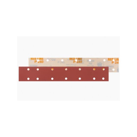INDASA Medallion™ 950-180 Rhynogrip Red Line XL Long File Board Sheet Strip, 16 in L x 2-3/4 in W, 180 Grit