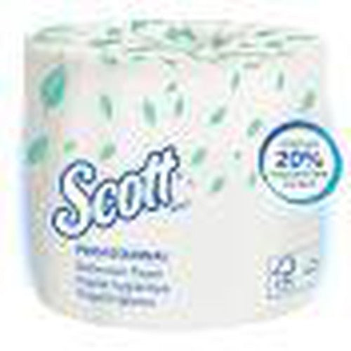 Scott™ 04460 Standard Essential Toilet Paper Roll, 4.1 x 4 in, 2 Plys