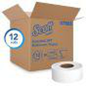 Scott™ 07805 Standard Jumbo Essential Toilet Paper Roll, 1000 ft x 3.55 in, 2 Plys