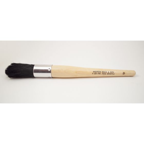 ANDREW MARK 129-HW 129 Series Heavy Duty All Purpose Parts Cleaning Brush, 11-1/4 in OAL, Hog, Wood Handle