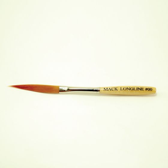 ANDREW MARK 75-1 75 Series Synthetic Striper Brush, #1 Brush, Wood Handle