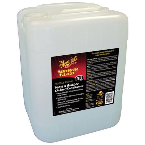Meguiar's® Mirror Glaze® M4005 Professional Cleaner and Conditioner, 5 gal Can, Milky White, Liquid
