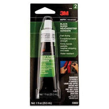 Load image into Gallery viewer, 3M™ 03602 Super Weatherstrip Adhesive, 1 oz Tube, Paste, Heavy Black, 24 hr Curing