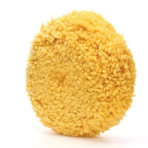 3M™ 05713 Single Sided Polishing Pad, 9 in Dia, Hook and Loop Attachment, Wool Pad, Yellow