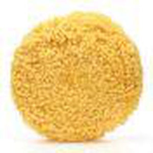 3M™ 05713 Single Sided Polishing Pad, 9 in Dia, Hook and Loop Attachment, Wool Pad, Yellow