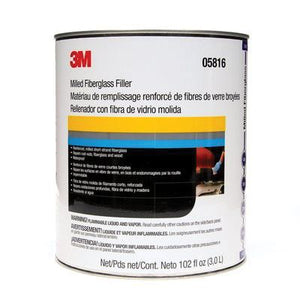 3M™ 05816 Short Strand Milled Fiberglass Body Filler, 1 gal Can, Red, Paste