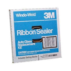 3M™ Windo-Weld™ 08610 Round Ribbon Sealer, 1/4 in x 15 ft Roll, Paste, Black