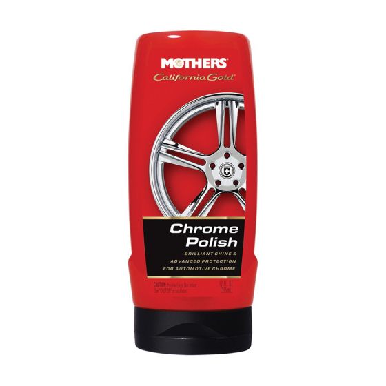 Mothers® California Gold® 05212 Chrome Polish, 12 oz Bottle, Shine, Blue, Liquid