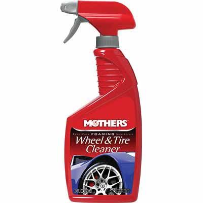 Mothers® 05924 Foaming Wheel and Tire Cleaner, 24 oz Spray Bottle, Liquid, Perfume, Yellow