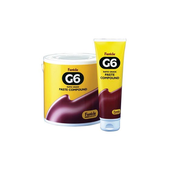 Farecla G6-400 G6 Rapid Grade Paste Compound, 400 g Tube, Cream, Thick Paste