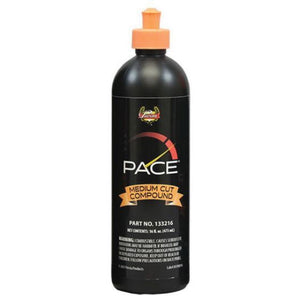Presta PACE™ 133216 Medium Cut Compound, 16 oz Bottle, Light Orange