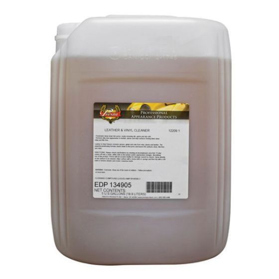 Presta 134905 Leather and Vinyl Cleaner, 5 gal Can, Translucent Light Yellow to Dark Yellow