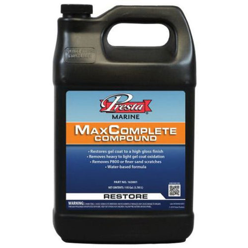 Presta 163001 Max Complete Compound, 1 gal Can, White