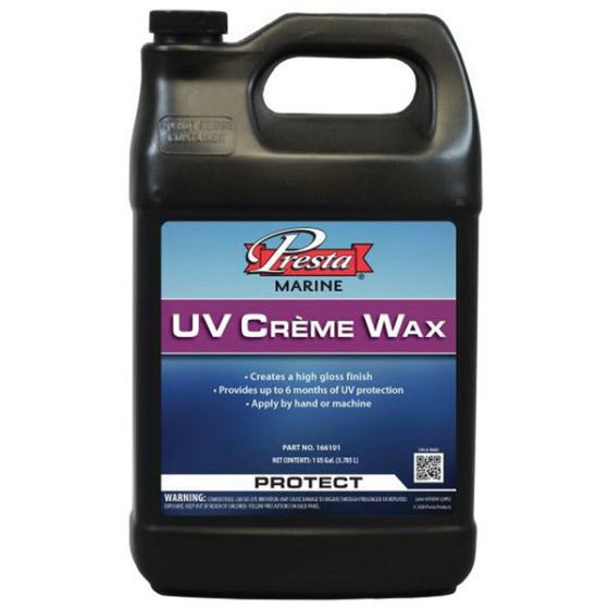 Presta 166101 UV Creme Wax, 1 gal Can, Yellow
