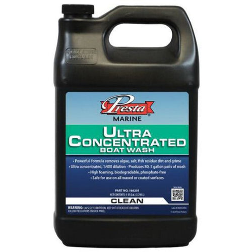 Presta 166201 Ultra Concentrated Boat Wash, 1 gal Bottle, Clear Pink