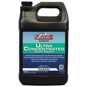 Presta 166201 Ultra Concentrated Boat Wash, 1 gal Bottle, Clear Pink
