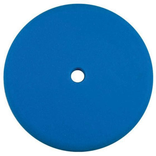Presta 890145 Single Sided Soft Polishing Pad, 8-1/2 in Dia, 1-1/2 in THK, Hook and Loop Attachment, Foam Pad, Blue