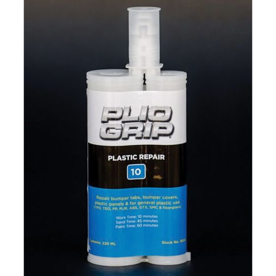 PLIOGRIP® Plastic Repair 10 8002 Plastic Repair, 220 mL Cartridge, Beige (Part A), Black (Part B)