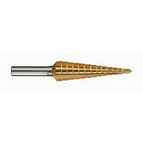 TOOL AID® 15060 Multi-Step Drill Bit, 1/8 to 1/2 in Dia, High Speed Steel