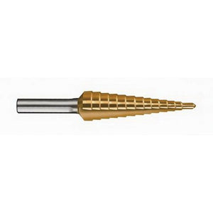 TOOL AID® 15060 Multi-Step Drill Bit, 1/8 to 1/2 in Dia, High Speed Steel