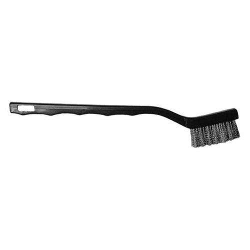 TOOL AID® 17190 Easy Grip Tooth Brush, 7 in OAL, Stainless Steel Brush, Polypropylene Handle