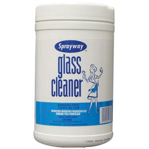 Sprayway® SW933 Glass Cleaner Wipes, 40 Wipes Tub, Liquid, Premoistened Towel, Cellulose Fabric