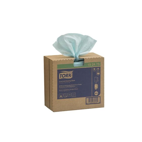 Tork® 192475 Pop-Up Box Low Lint Cleaning Cloth, 16-1/2 in L x 9 in W, 100, Spunlace, Turquoise, 1 Plys