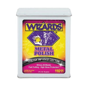 WIZARDS® The Magic is in the Cloth™ 11011 Fast Cutting Metal Polish, 3 oz Squeeze Bottle, Pink