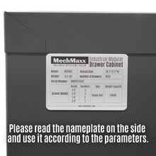 Load image into Gallery viewer, MechMaxx Heavy Duty Modular Drawer Cabinet – 9 Drawer, 59" H x 28.5" W x 22.5" D Tool Storage Organizer, Steel Construction