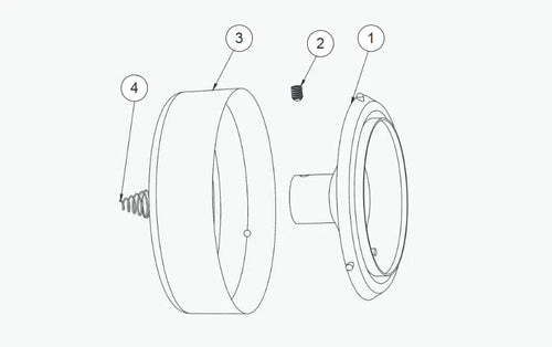 Ransburg #2 Hub And Probe Assembly 4”