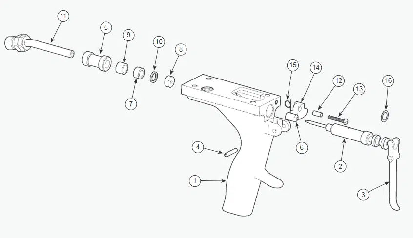 Ransburg  #11 Hose Connector Assembly