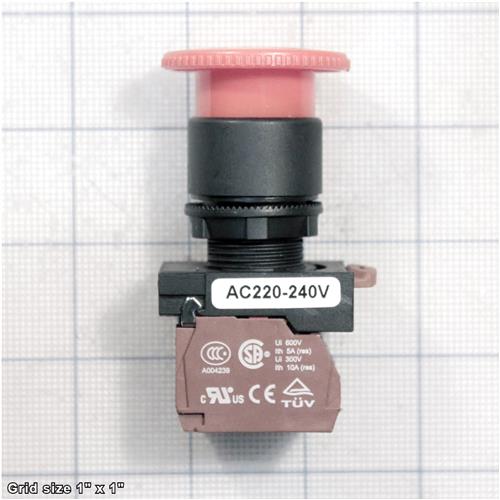 E-STOP BUTTON W/3 ARROW NHD NLB22-R V2