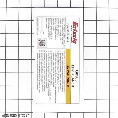 MACHINE ID LABEL