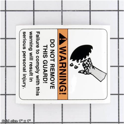 CUTTING HAZARD LABEL